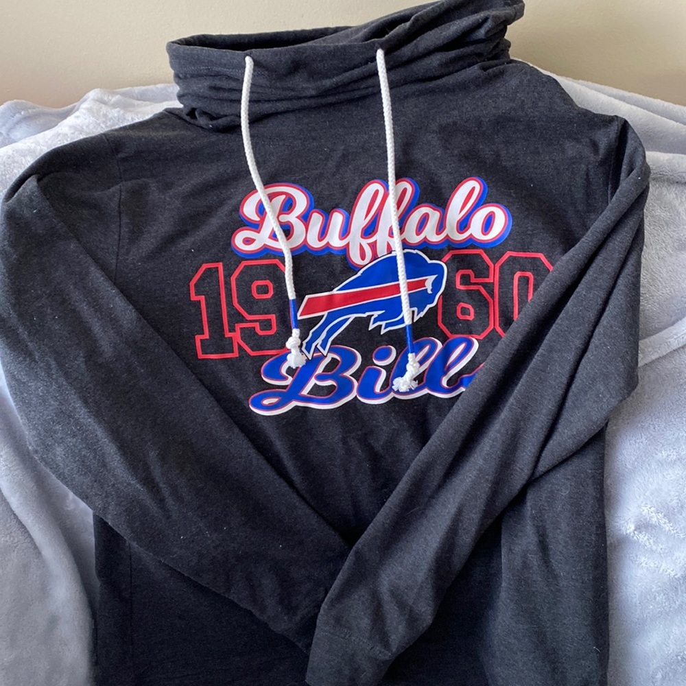 COPY - NFL Apparel Buffalo bills cowl neck sweater. Womens large. Only worn onc…